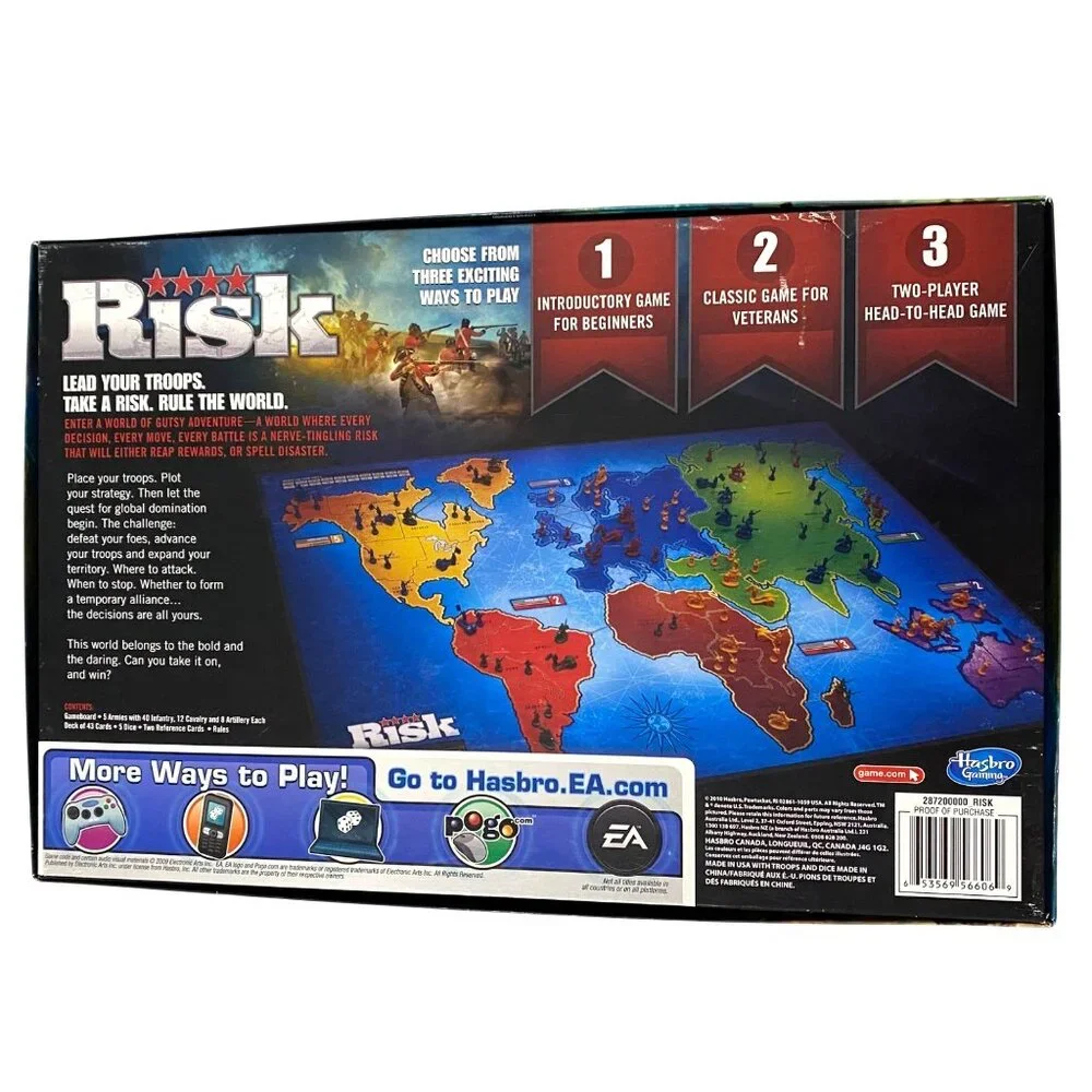 Risk Military Strategy Board‎ Game 2010 Homeschool History Tactics Negotiation